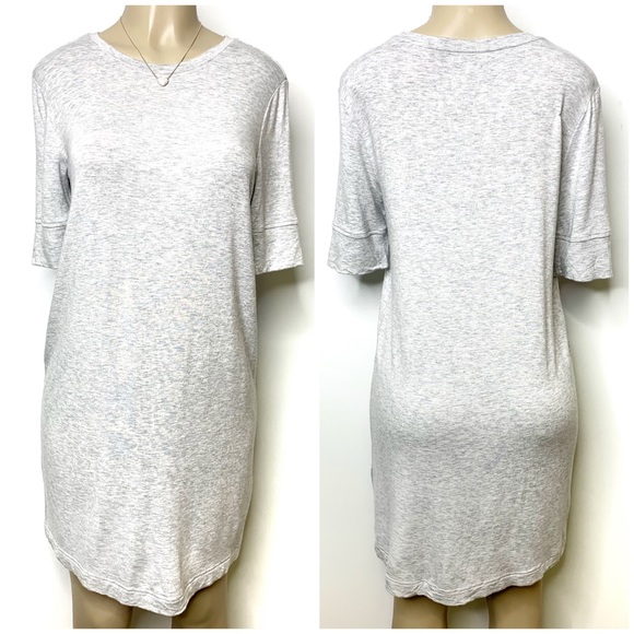 Lou & Grey Dresses & Skirts - LOU & GREY Signature Heather Grey Tee Dress Size M